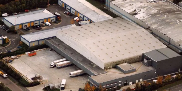 Foto aérea de las instalaciones de Lineage en Gillingham