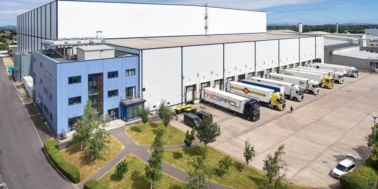 Lineage Image de l’installation d’entreposage à température contrôlée