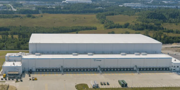 Lineage Image de l’installation d’entreposage à température contrôlée