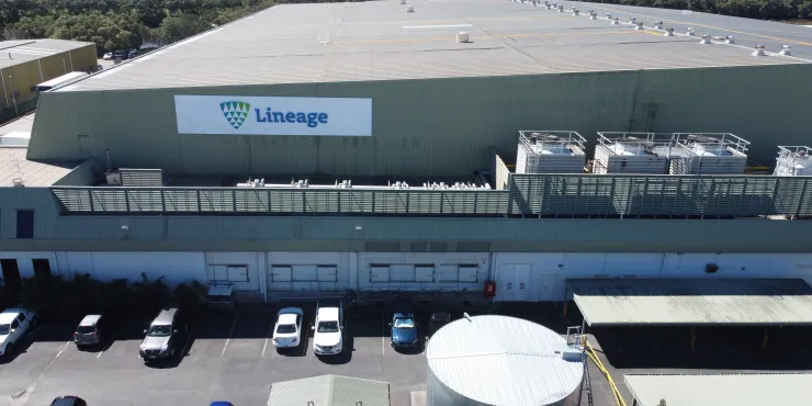 Lineage Image de l’installation d’entreposage à température contrôlée