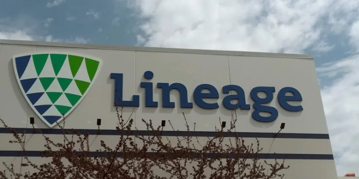 Imagen de las instalaciones de almacenamiento con control de Lineage .