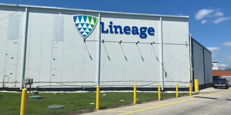 Lineage Image de l’installation d’entreposage à température contrôlée