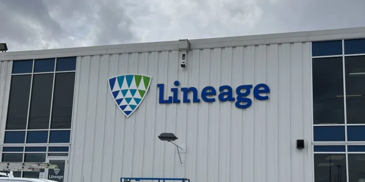 Lineage Image de l’installation d’entreposage à température contrôlée