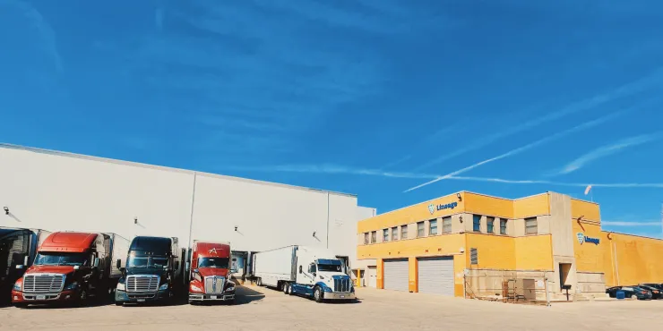 Lineage Image de l’installation d’entreposage à température contrôlée