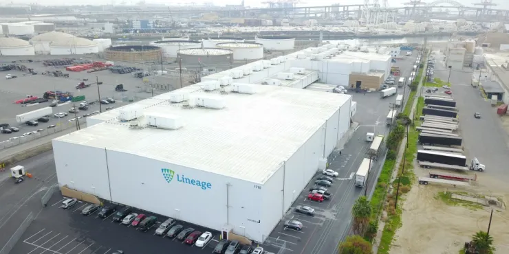 Lineage Image de l’installation d’entreposage à température contrôlée