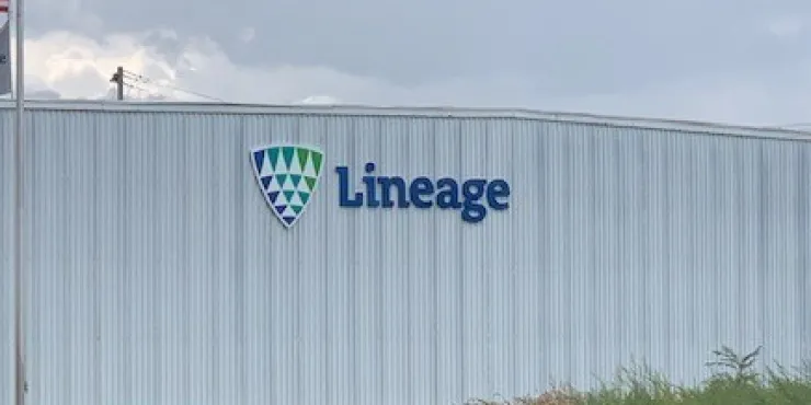 Lineage Image de l’installation d’entreposage à température contrôlée