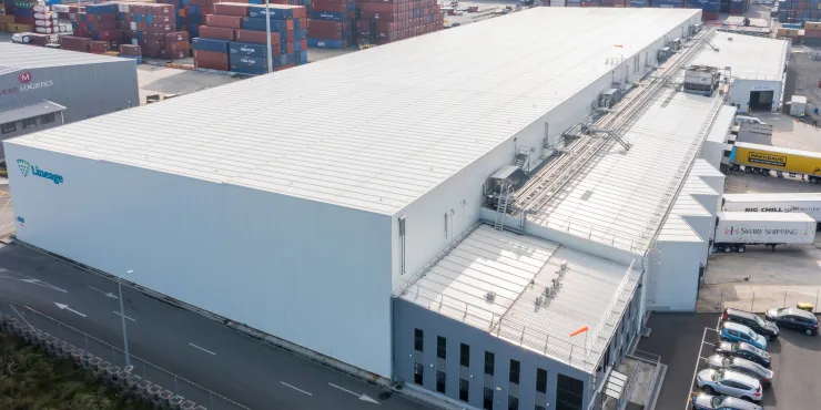 Lineage Image de l’installation d’entreposage à température contrôlée