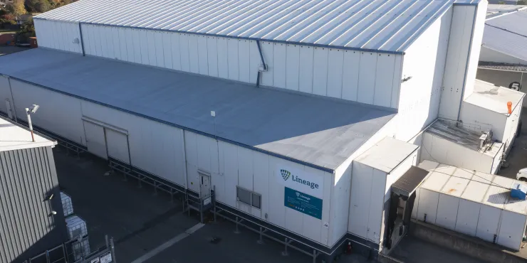 Lineage Image de l’installation d’entreposage à température contrôlée