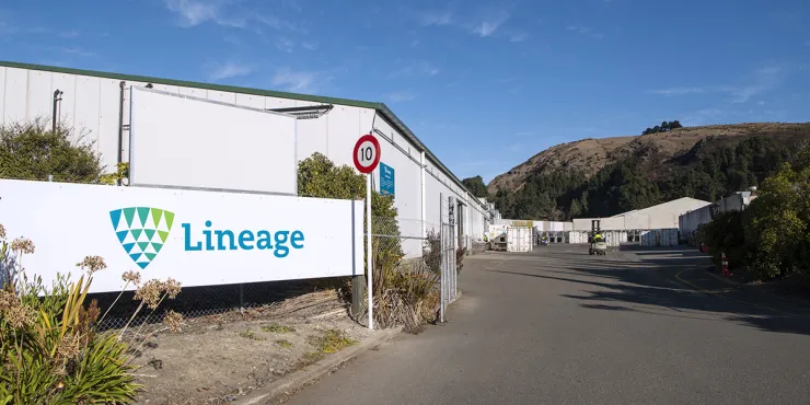 Lineage Image de l’installation d’entreposage à température contrôlée