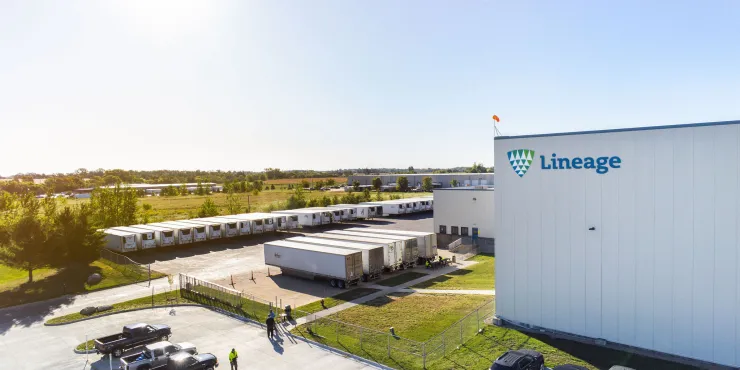 Lineage Image de l’installation d’entreposage à température contrôlée