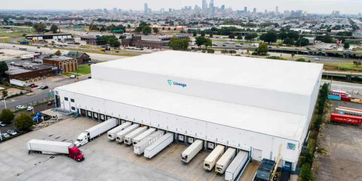 Lineage Image de l’installation d’entreposage à température contrôlée