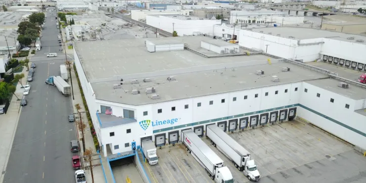 Lineage Image de l’installation d’entreposage à température contrôlée