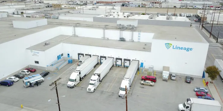 Lineage Image de l’installation d’entreposage à température contrôlée