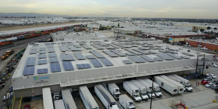 Lineage Image de l’installation d’entreposage à température contrôlée