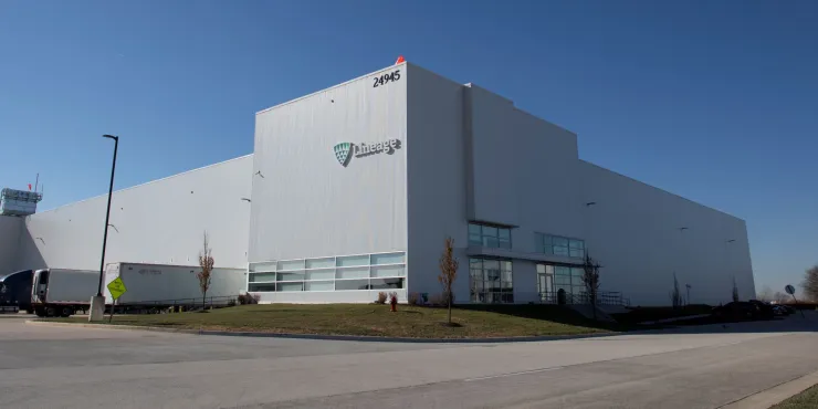 Foto exterior de las instalaciones de diseño Lineage en Wilmington.