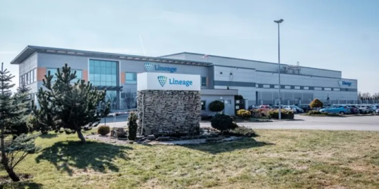 Lineage Image de l’installation d’entreposage à température contrôlée
