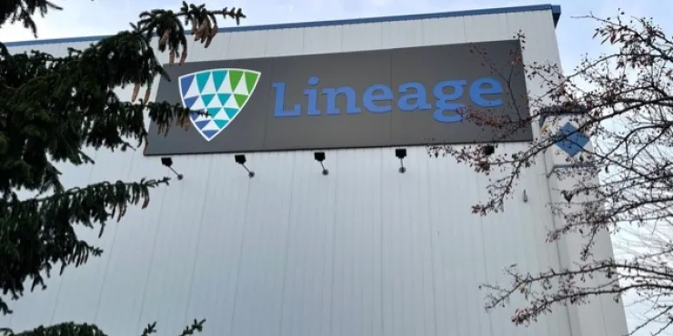 Lineage Image de l’installation d’entreposage à température contrôlée