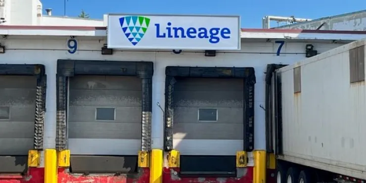 Lineage Image de l’installation d’entreposage à température contrôlée