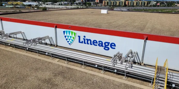 Lineage Image de l’installation d’entreposage à température contrôlée