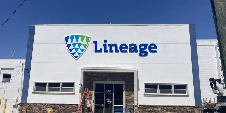 Lineage Image de l’installation d’entreposage à température contrôlée