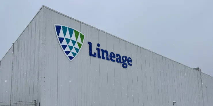 Lineage Image de l’installation d’entreposage à température contrôlée