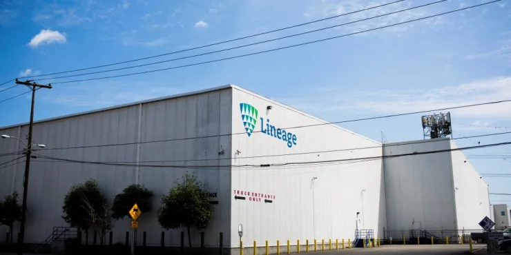 Lineage Image de l’installation d’entreposage à température contrôlée