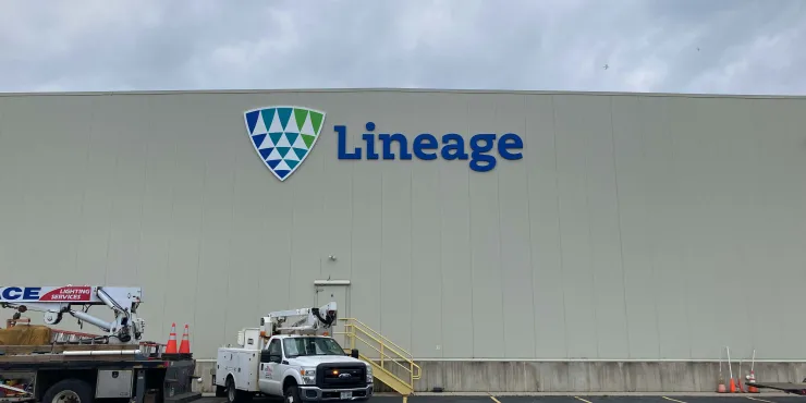 Lineage Image de l’installation d’entreposage à température contrôlée