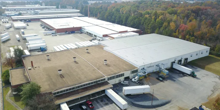 Photo de drone de LineageSandston - Installation SEFF