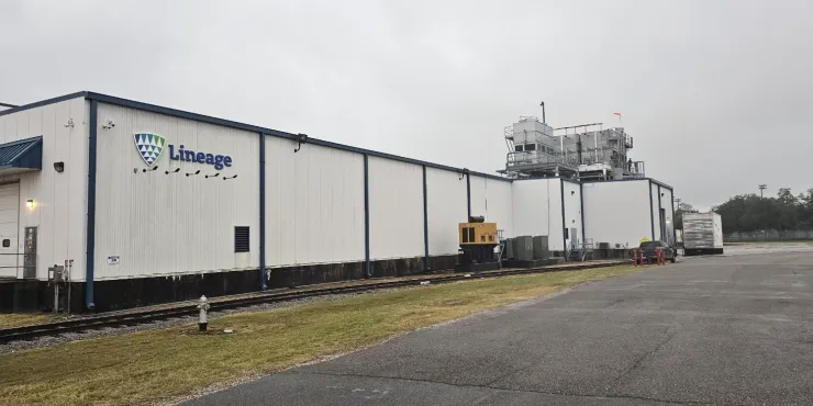 Lineage Image de l’installation d’entreposage à température contrôlée