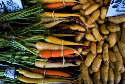 a pile of vegetables 