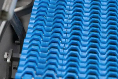 Ligne d’automatisation bleue