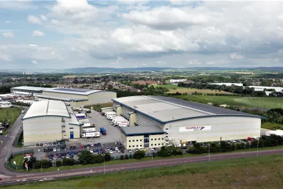 Photo Areal d’un entrepôt frigorifique Yearsley