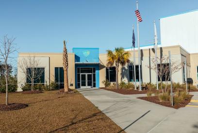 external photo of cold storage warehouse in charleston