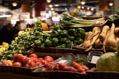 grocery store vegetables