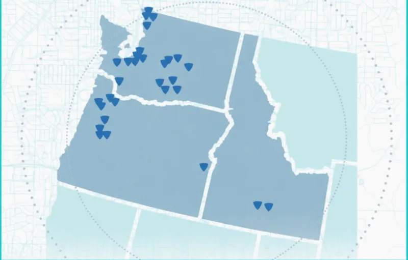 Lineage le réseau d'entrepôts frigorifiques de [Nom de l'entreprise] dans le nord-ouest du Pacifique, à travers les États de Washington, de l'Oregon et de l'Idaho.