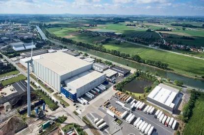 Almacén de Ieper Toma aérea Bélgica