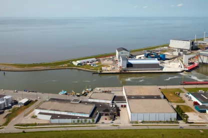 Lineage’s Harlingen cold storage facility in the Netherlands offering port-centric warehousing, freight services and customs support.
