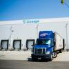 Truck being loaded or unloaded at a Lineage facility